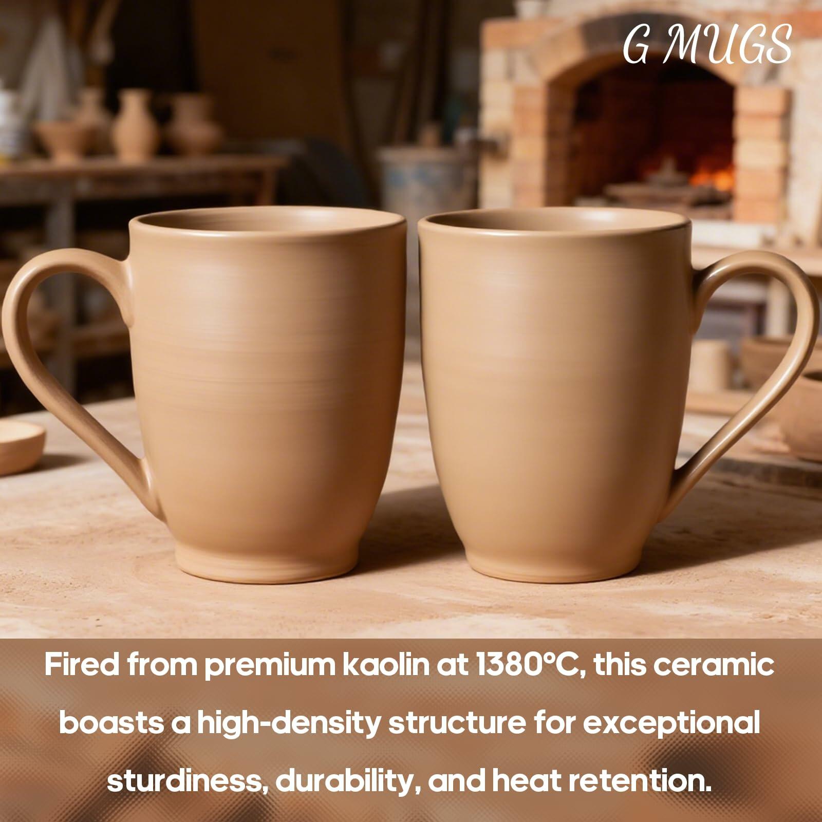 GMUGS Ceramic Coffee Mugs Set 11oz Purple Blue Wedding Bride Groom Gift