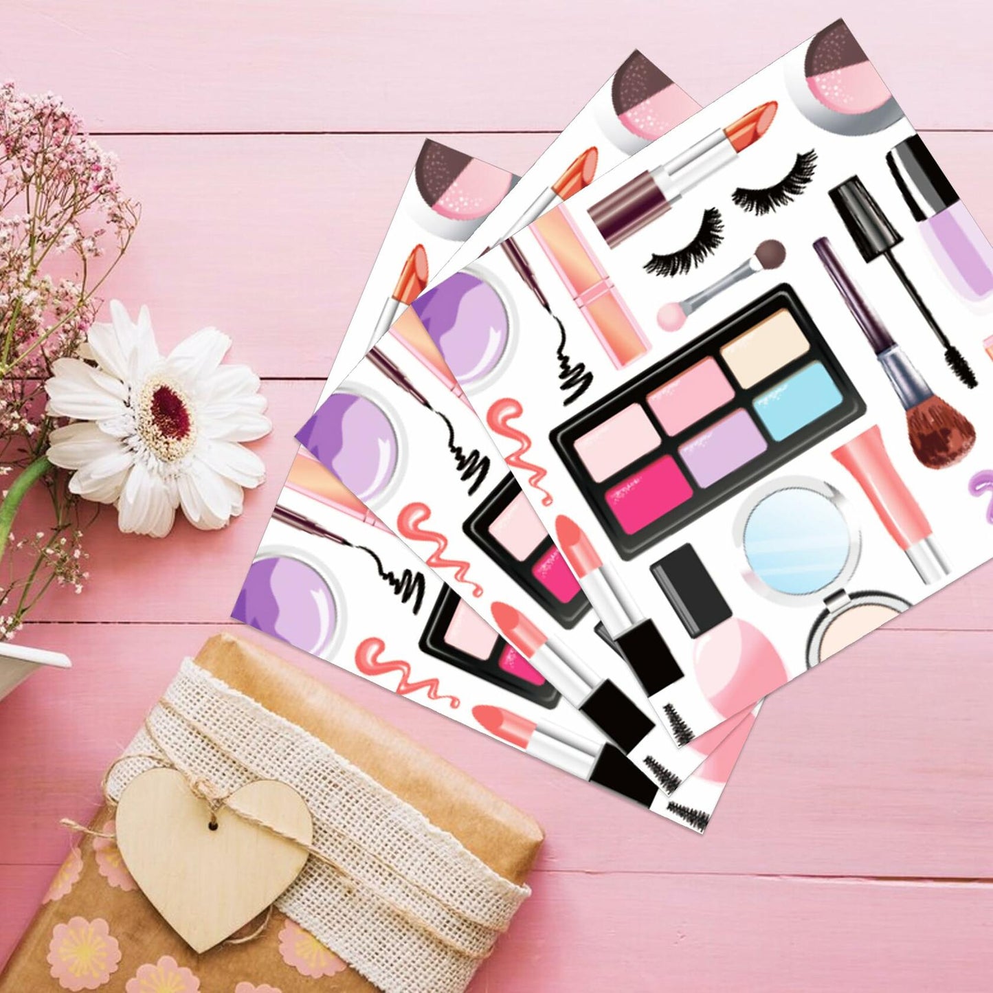 OXYLIPO 120Pcs Disposable Makeup Paper Napkins 6.5x6.5 Inch Multicolor