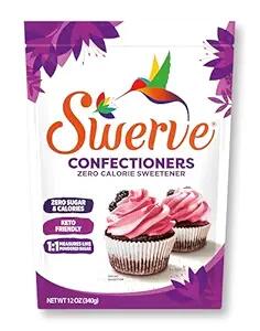 Swerve Confectioners Zero Calorie Sweetener 12oz Pack of 6 Plant Based