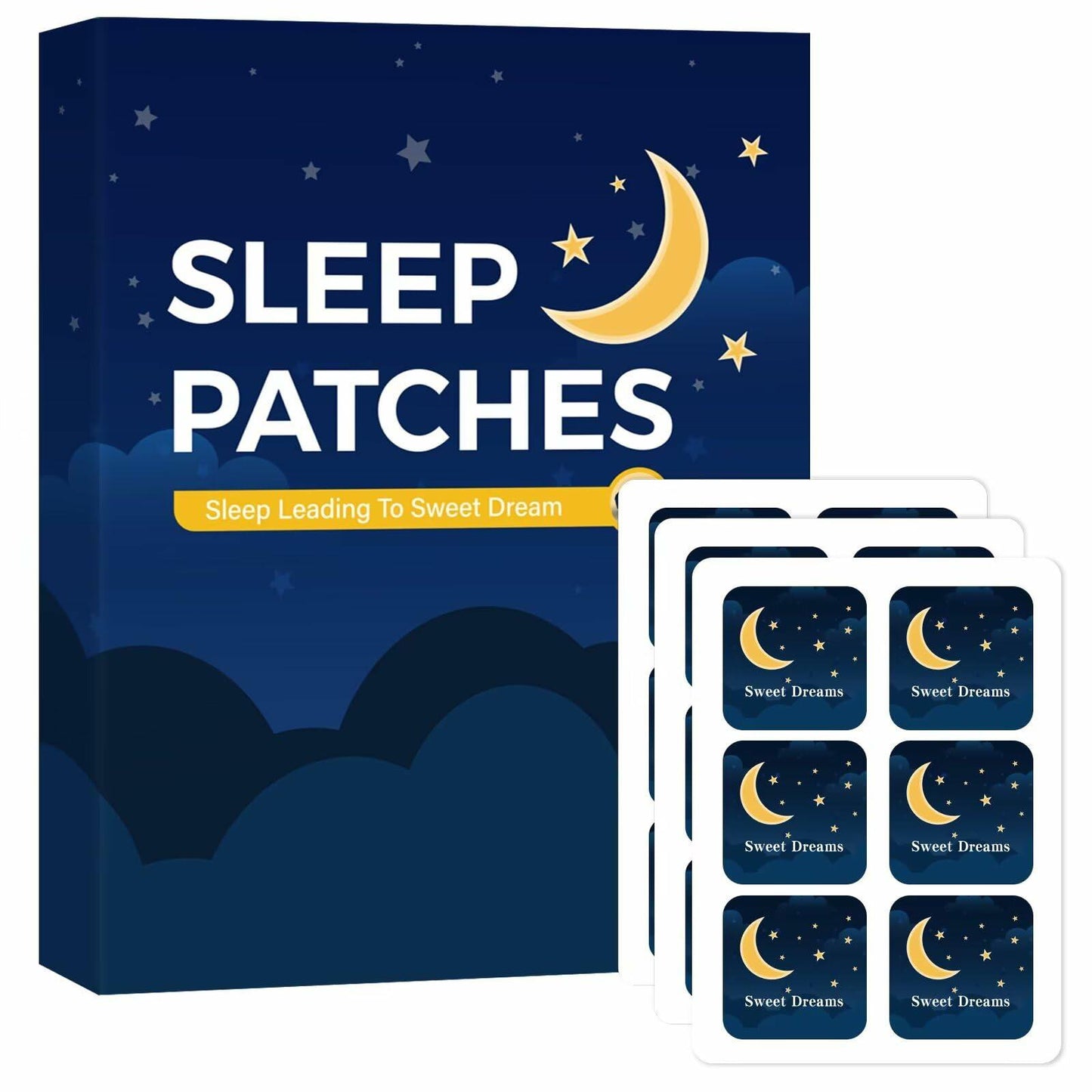 TeasBank Sleep Patches 60 Pack Natural Deep Sleep Dream Patch Portable
