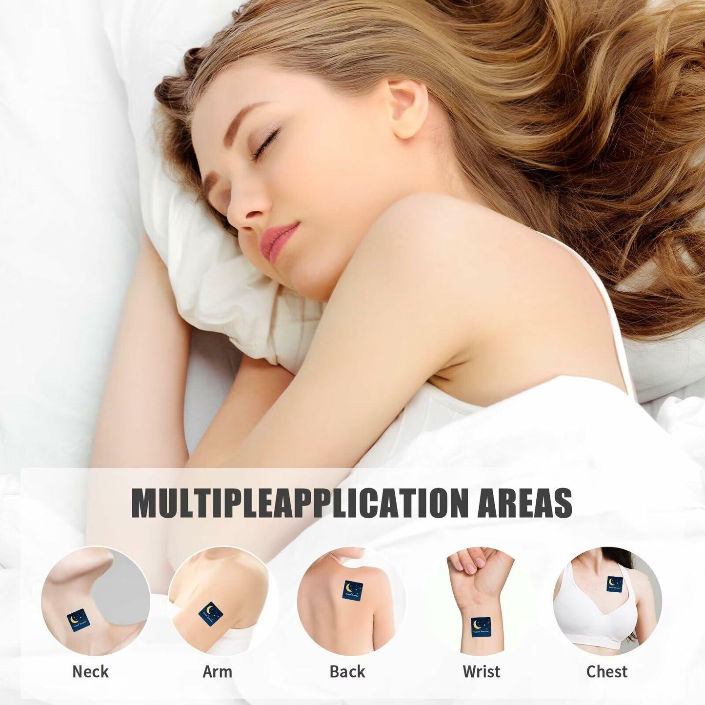 TeasBank Sleep Patches 60 Pack Natural Deep Sleep Dream Patch Portable