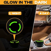 SKERJOVL 5PCS Car Glow in Dark Ashtray with Lid Portable Black