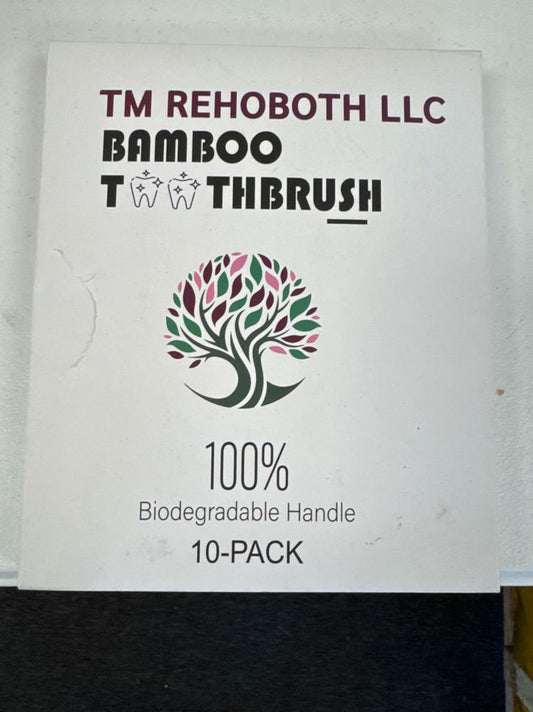 Soft Bamboo Toothbrush 10 Pack Soft Bristles Biodegradable Handle Eco