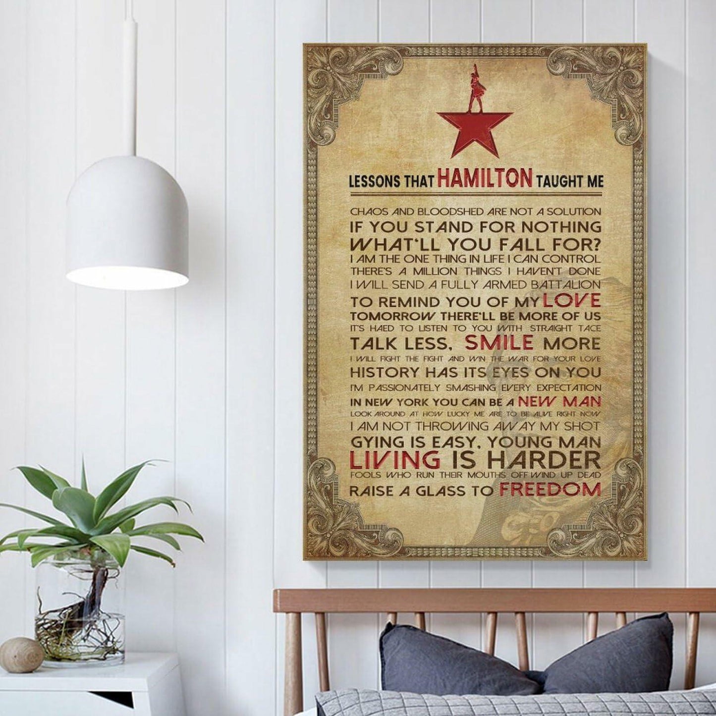 LINWDSB Hamilton Lessons Education Poster 12x18in Unframe-style Portrait