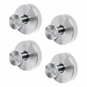 4pcs Suction Cup Hooks Stainless Steel Wall Hooks for Bathroom Glass