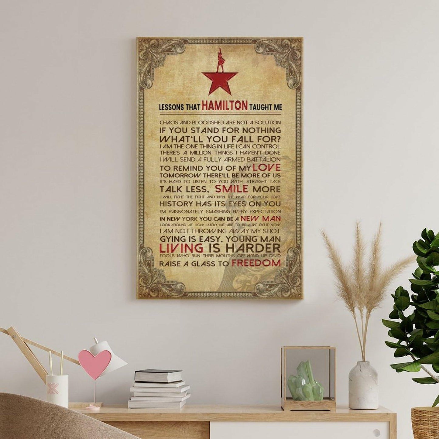 LINWDSB Hamilton Lessons Education Poster 12x18in Unframe-style Portrait