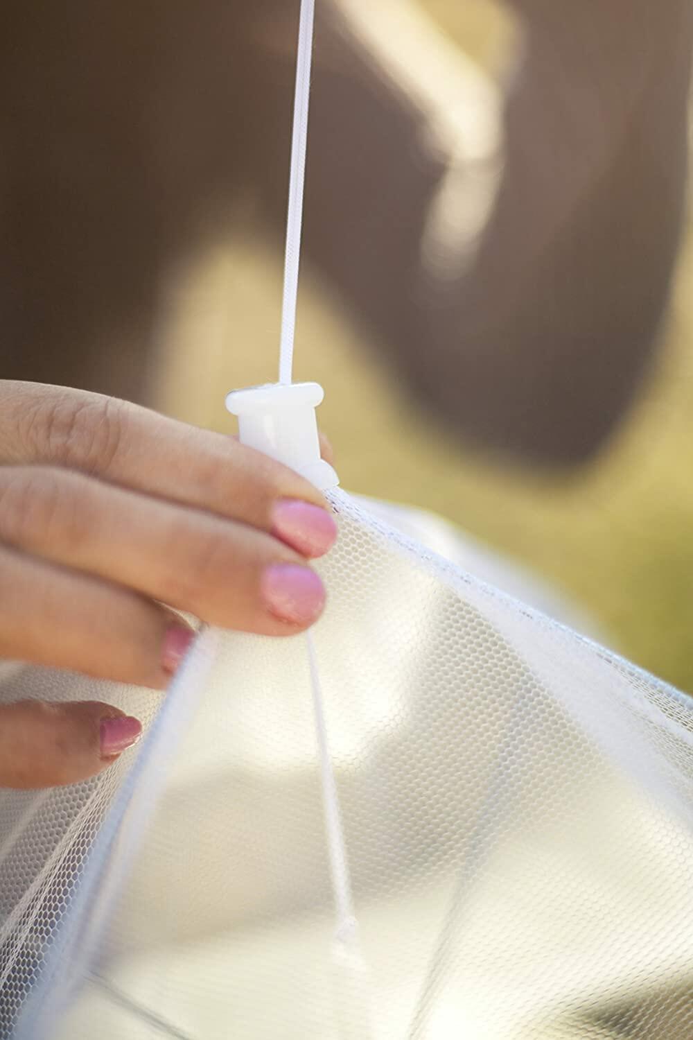 Alysontech Mesh Outdoor Food Cover Tents 6 Pack White Collapsible Pop Up