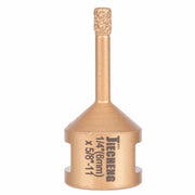 JIECHENG Diamond Core Drill Bit 1/4 inch Gold Hole Saw 6mm for Granite