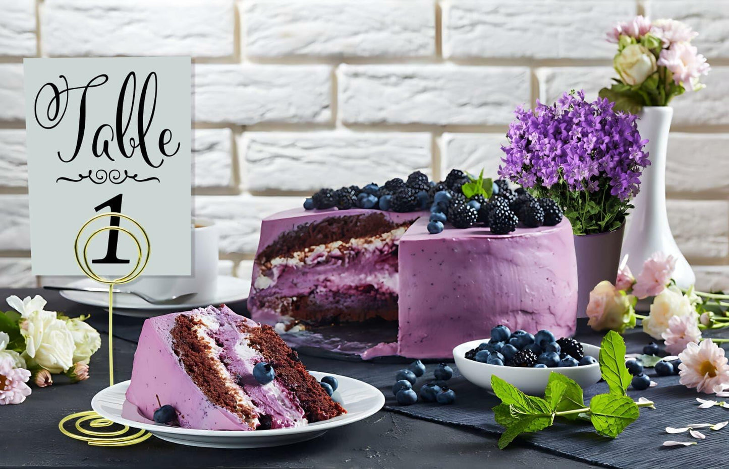 Generic Table Number Holders Metal 845mm Gold