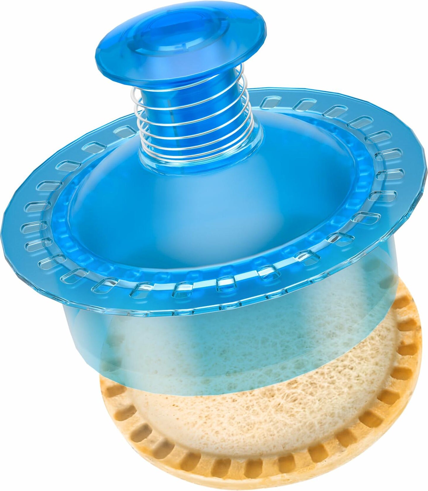 HiYZ Sandwich Cutter and Sealer Crustless Sandwich Maker Translucent Blue