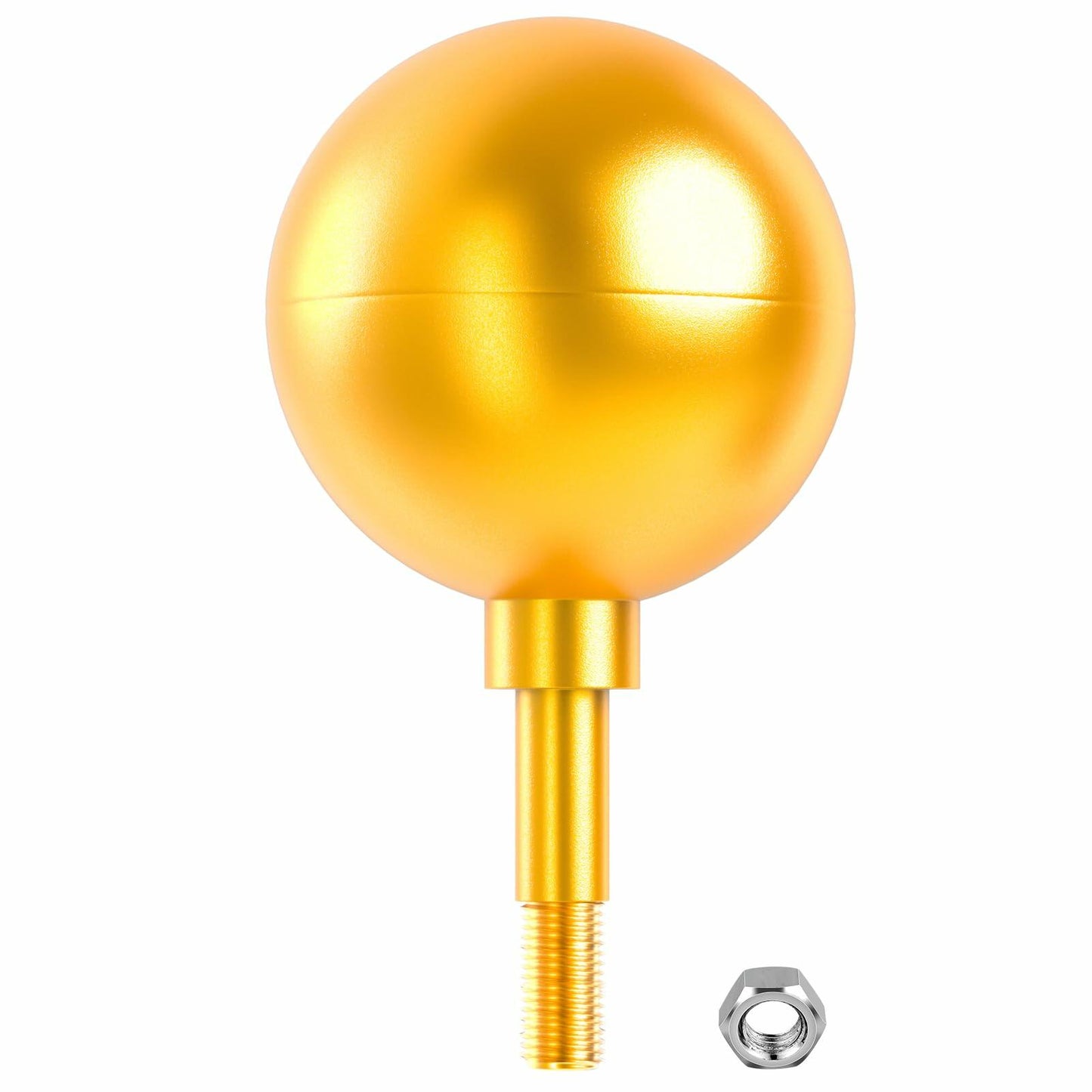 Aurolit Golden Ball Flagpole Topper 3.5" Ornament for 20-30 Ft Poles Gold