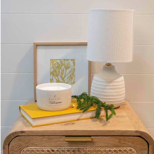 Wick'd Co. Birch + Amber Scented Soy Candle 12oz Natural Cotton Wick