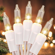 Meteds Christmas Lights 150 Count Warm White String Lights 32Ft UL Certified