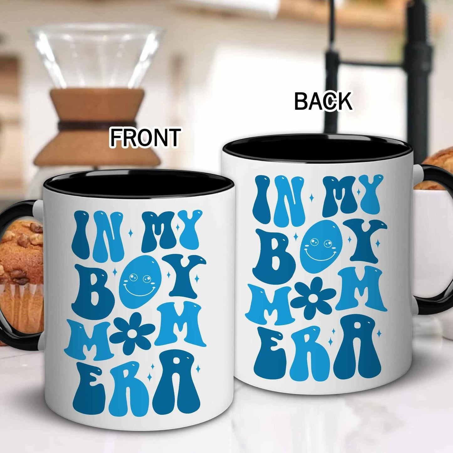 [Like New] CHIMCHICHCHOE Boy Mom Era Coffee Mug Multicolor Accent 11 OZ Ceramic