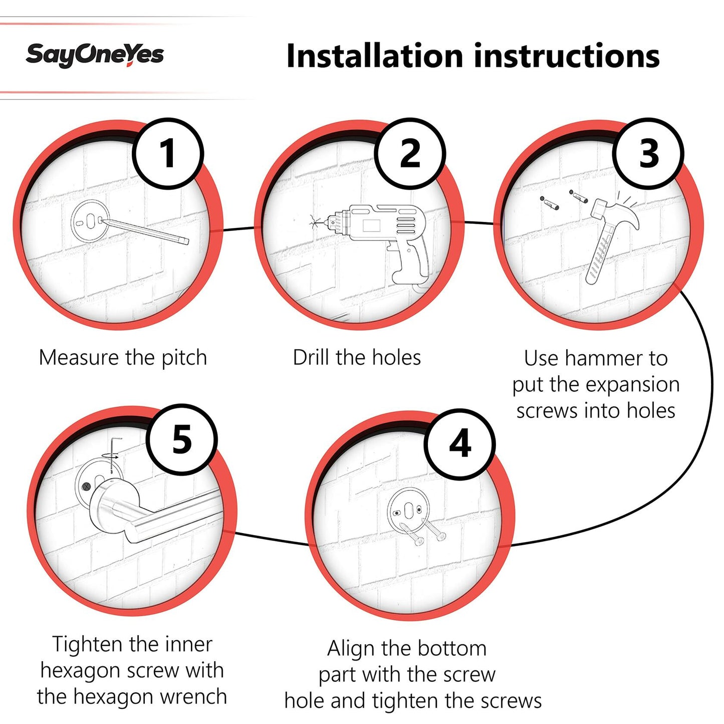 SAYONEYES Matte Black SUS304 Stainless Steel Toilet Paper Holder 2 Pack