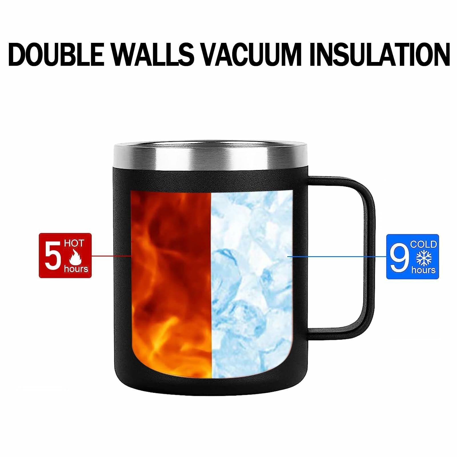 Aletege Great Father-In-Law Mug 12 OZ Black Stainless Steel Coffee Cup