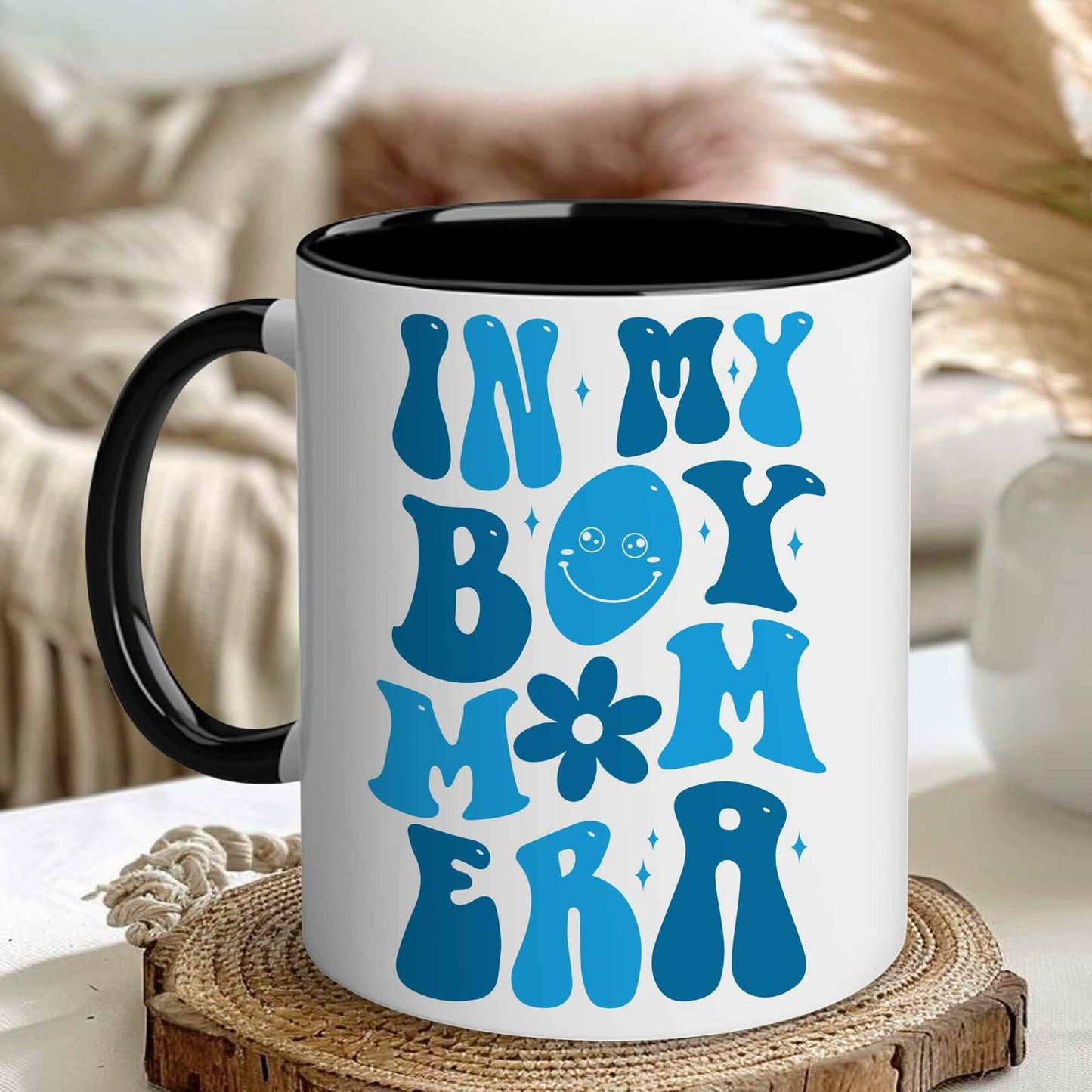 [Like New] CHIMCHICHCHOE Boy Mom Era Coffee Mug Multicolor Accent 11 OZ Ceramic
