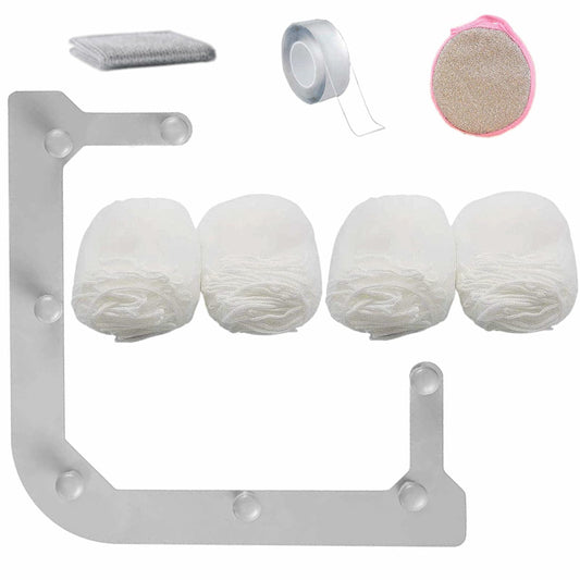 HiBD Kitchen Sink Triangle Tri-Holder Strainer Gray Rack 200PCS Mesh Bags