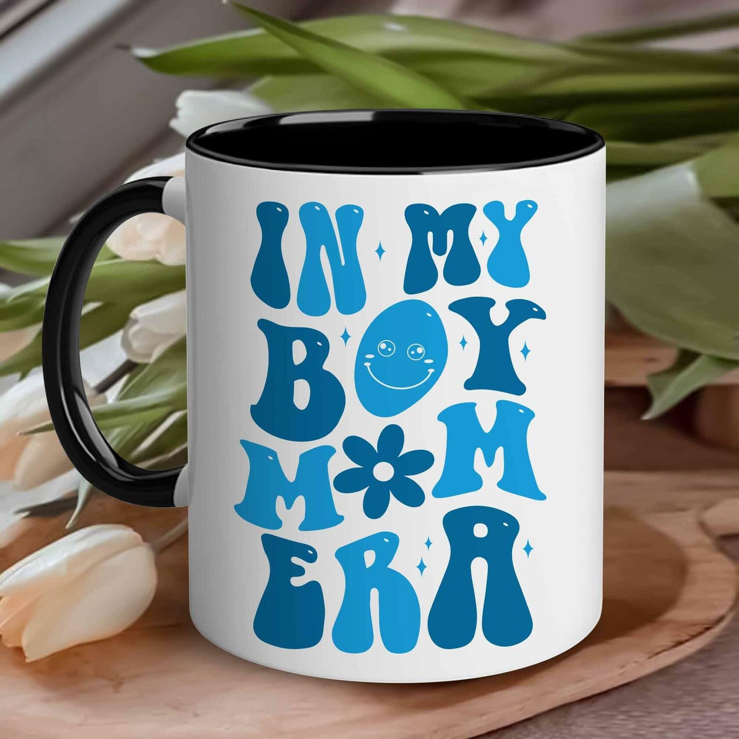 [Like New] CHIMCHICHCHOE Boy Mom Era Coffee Mug Multicolor Accent 11 OZ Ceramic