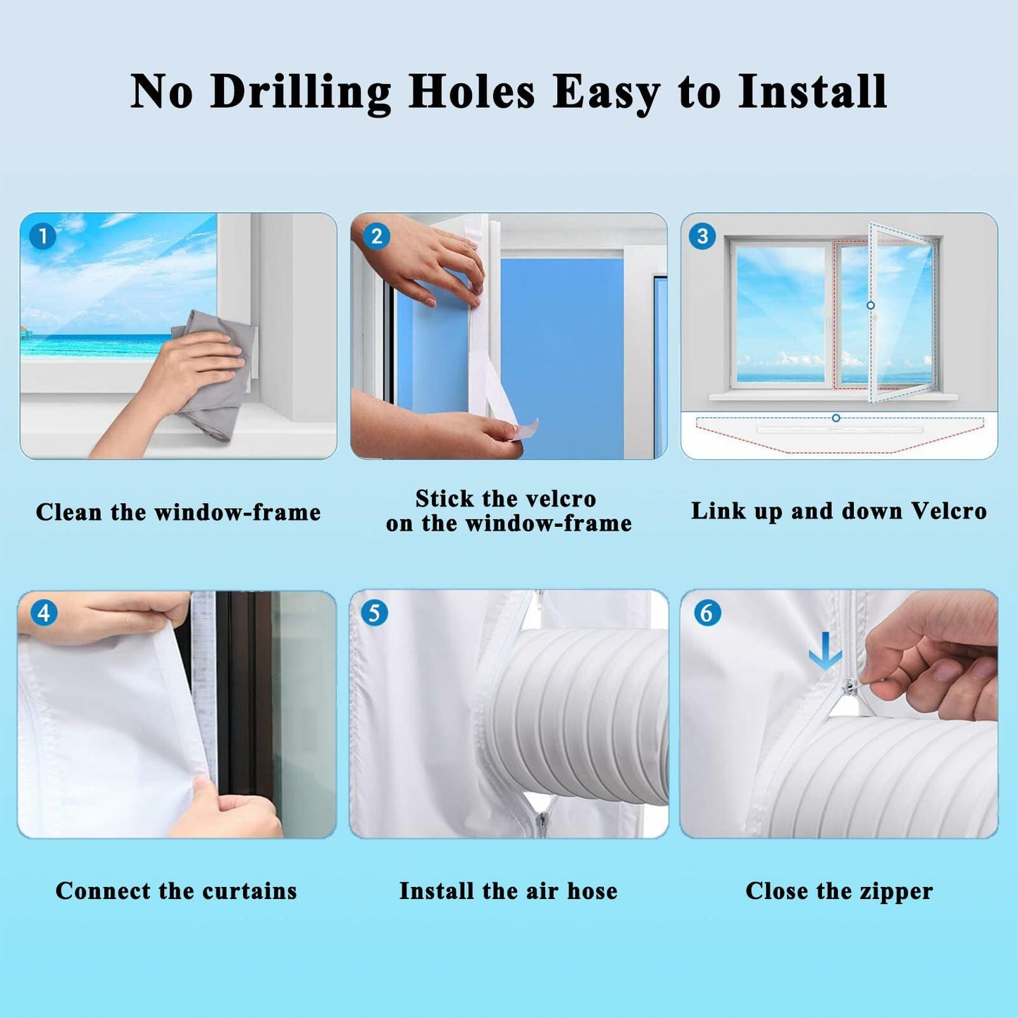 Jyxmor 400CM(157") Window Seal Kit Casement AC Waterproof White-4M