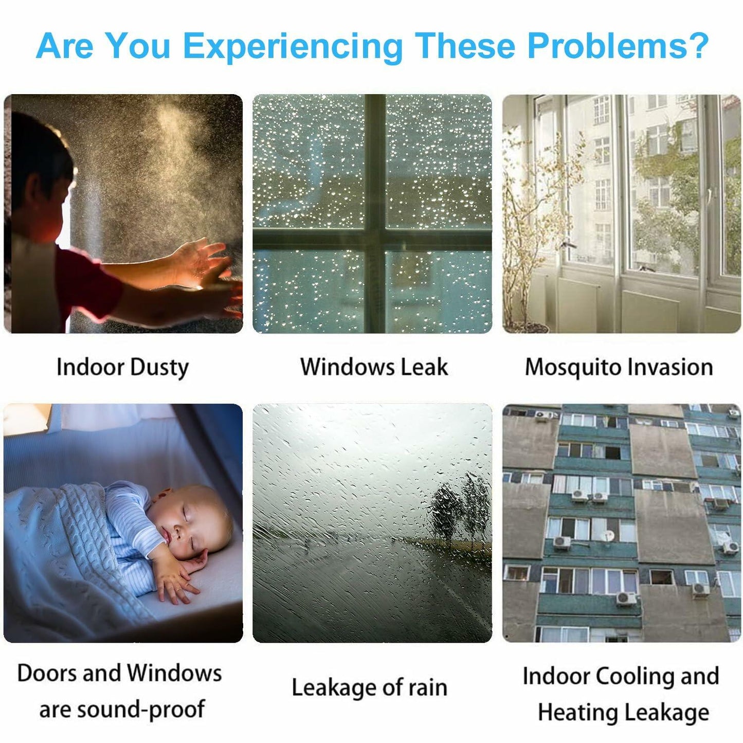 AIMIXUN Weather Stripping Door Seal Silicone Draft Stopper 16.4ft Clear