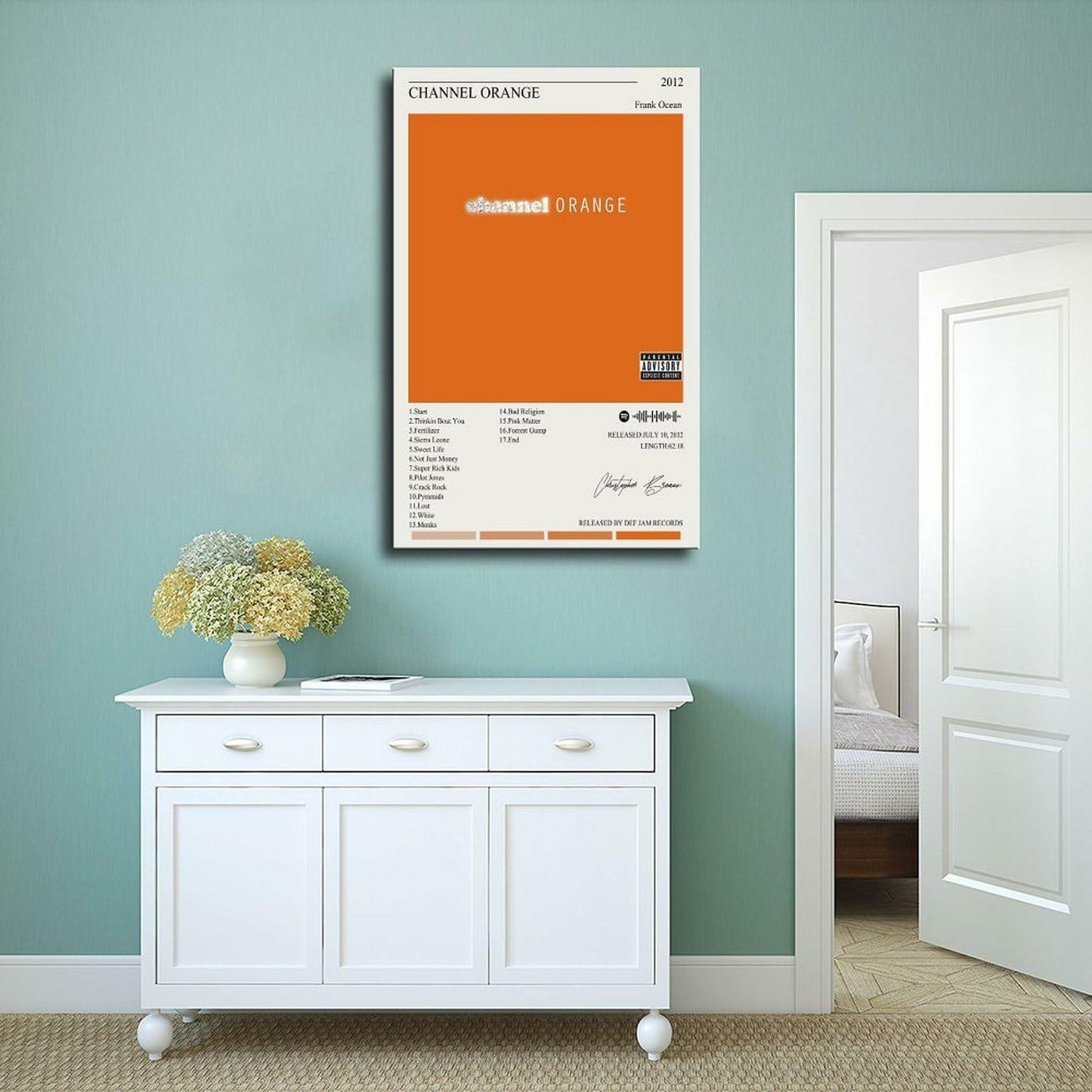 Nomzie Frank Ocean Channel Orange Album Cover Poster 12x18 inches