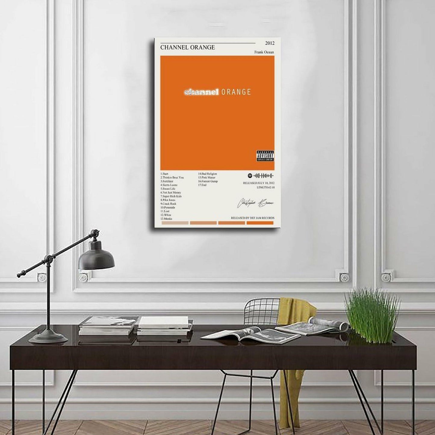 Nomzie Frank Ocean Channel Orange Album Cover Poster 12x18 inches