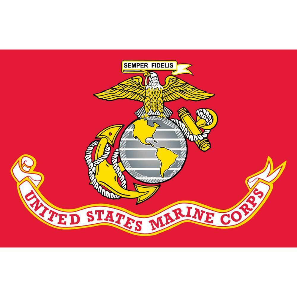 United States Marine Corps Flag On A Stick 12x18 Officially Licensed