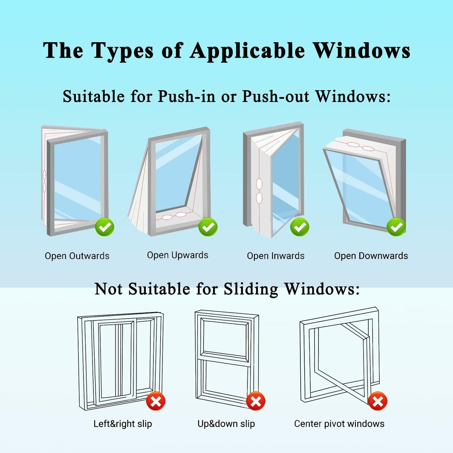 Jyxmor 400CM(157") Window Seal Kit Casement AC Waterproof White-4M