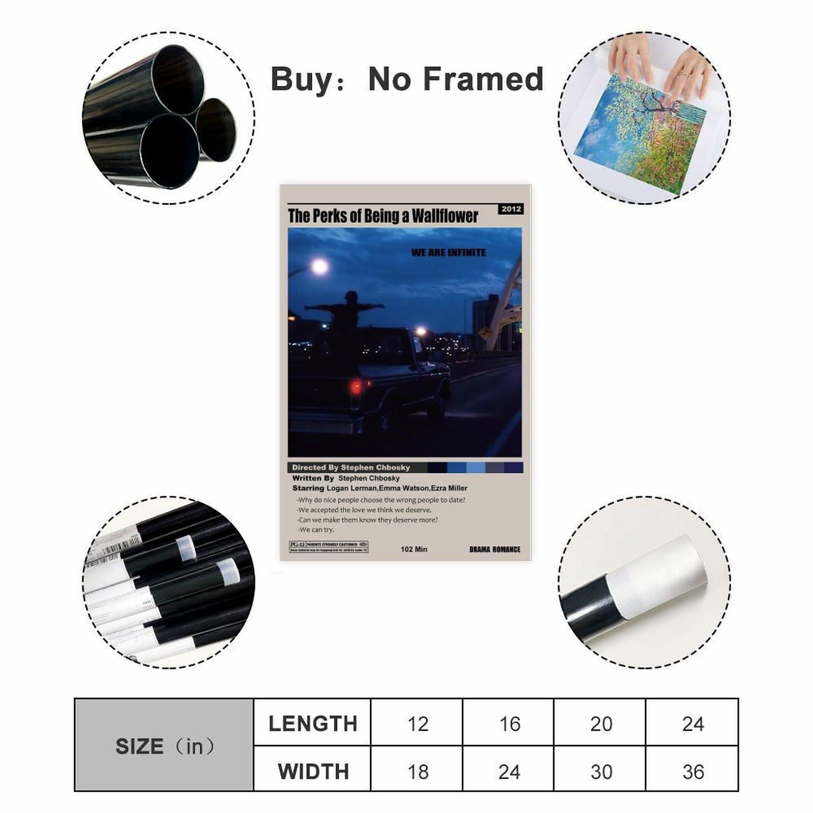 ELSARBEINA Perks of Being A Wallflower Canvas Poster 12x18in Earthy Tones