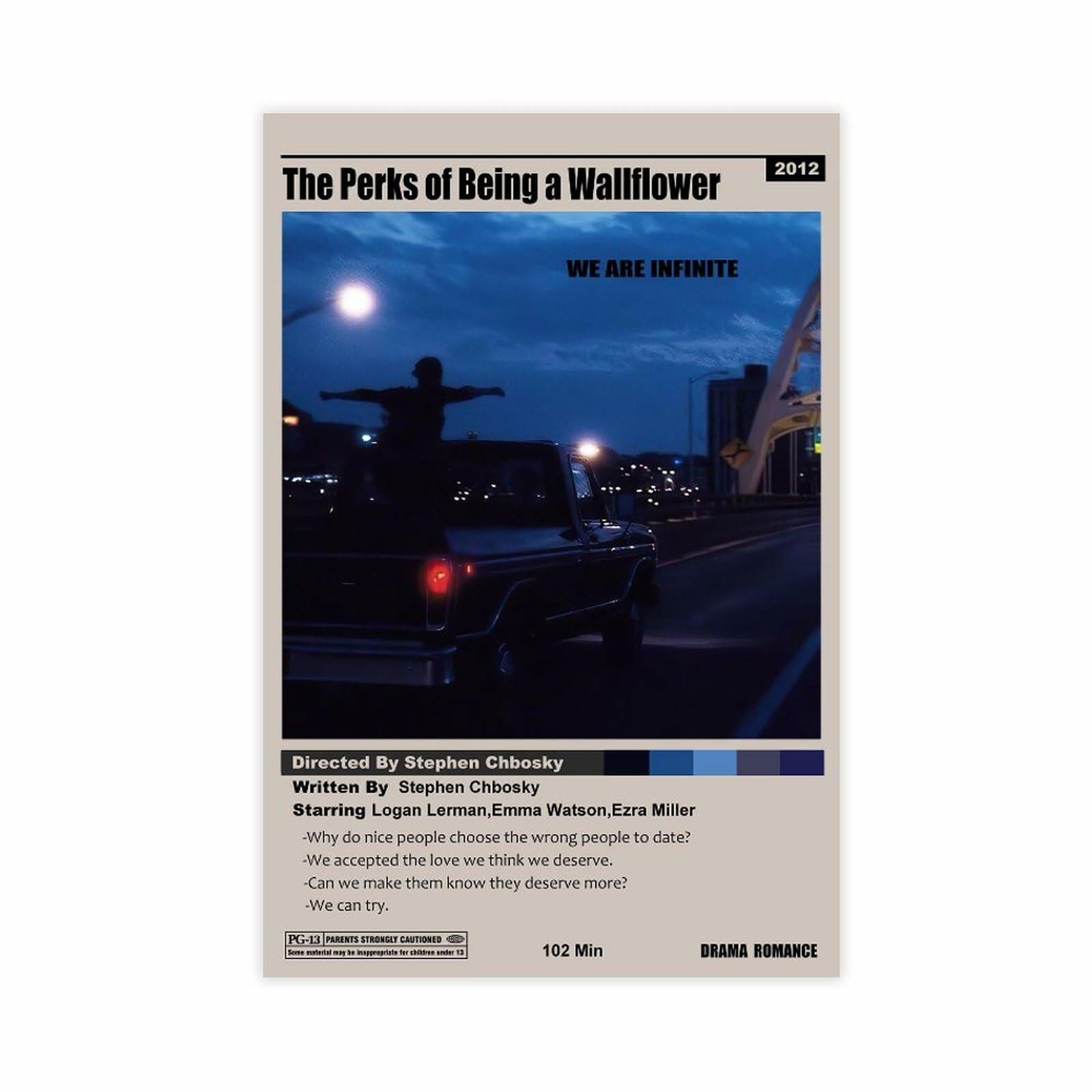 ELSARBEINA Perks of Being A Wallflower Canvas Poster 12x18in Earthy Tones