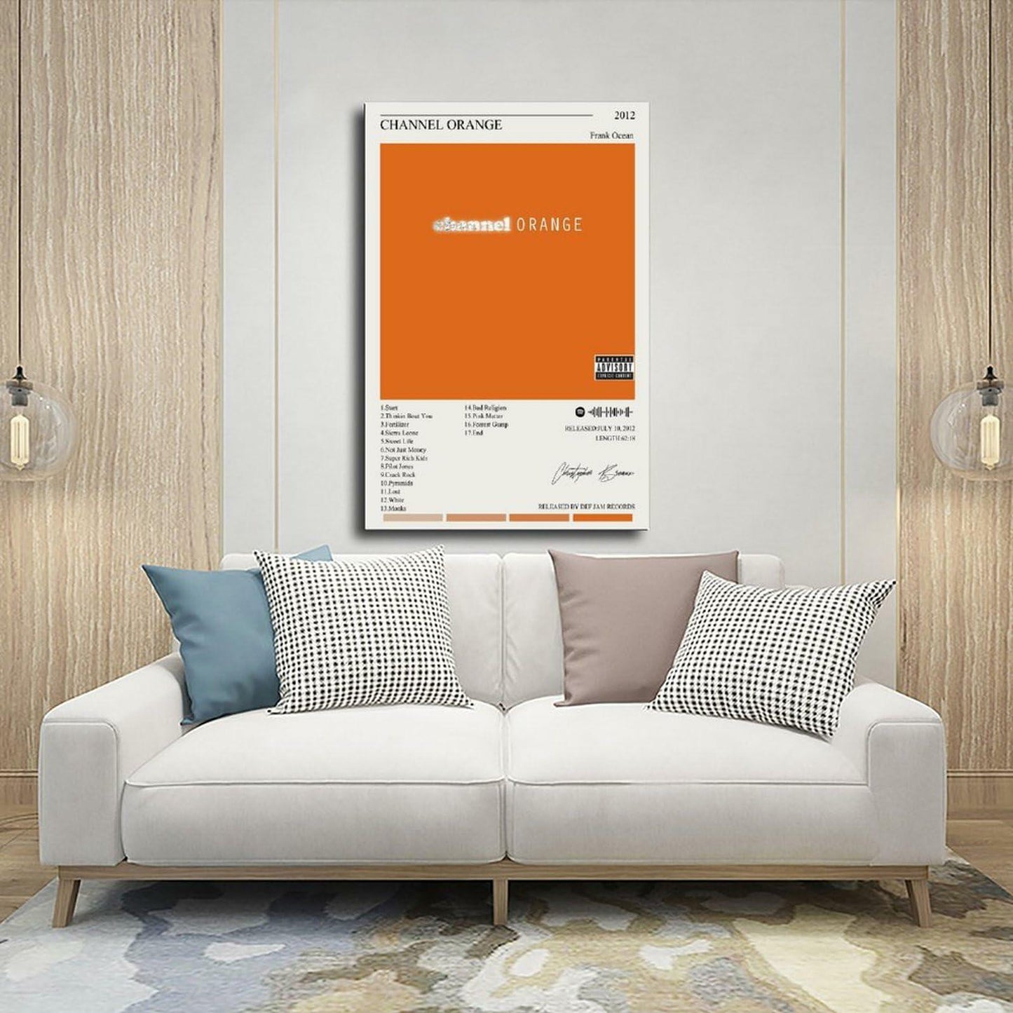Nomzie Frank Ocean Channel Orange Album Cover Poster 12x18 inches