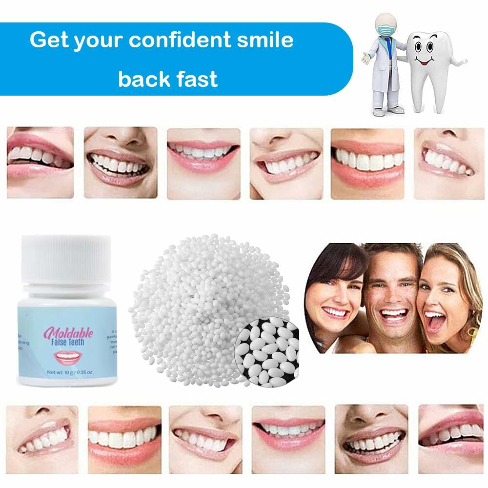 Generic Temporary Teeth Repair Kit False Tooth Replacement White