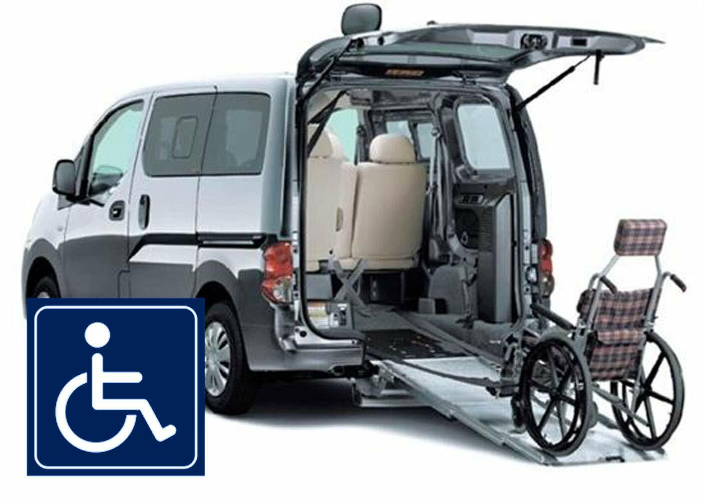 Besttile Disabled Wheelchair Symbol Labels 6 Inch Bright Handicap Stickers 5 pcs