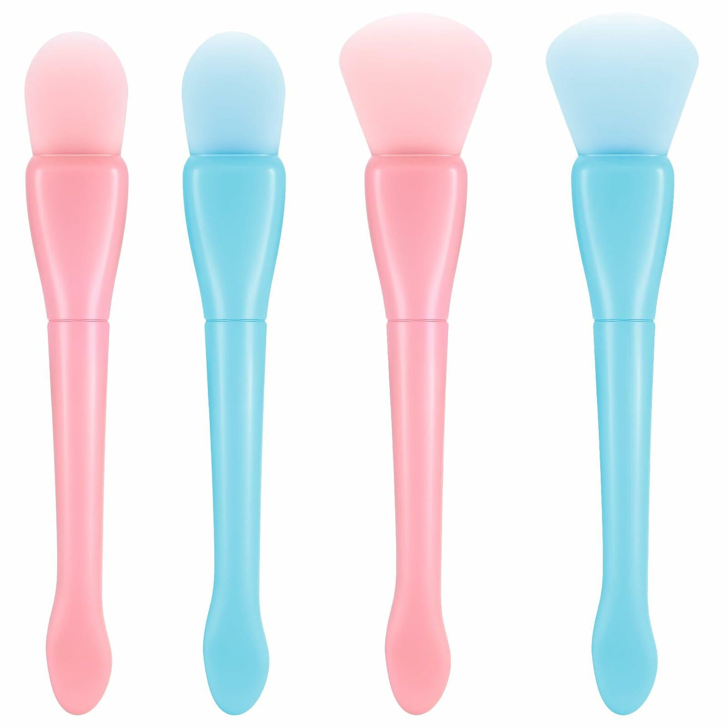 QFGasre Silicone Face Mask Brush Applicator Soft Beauty Tool Pink Blue