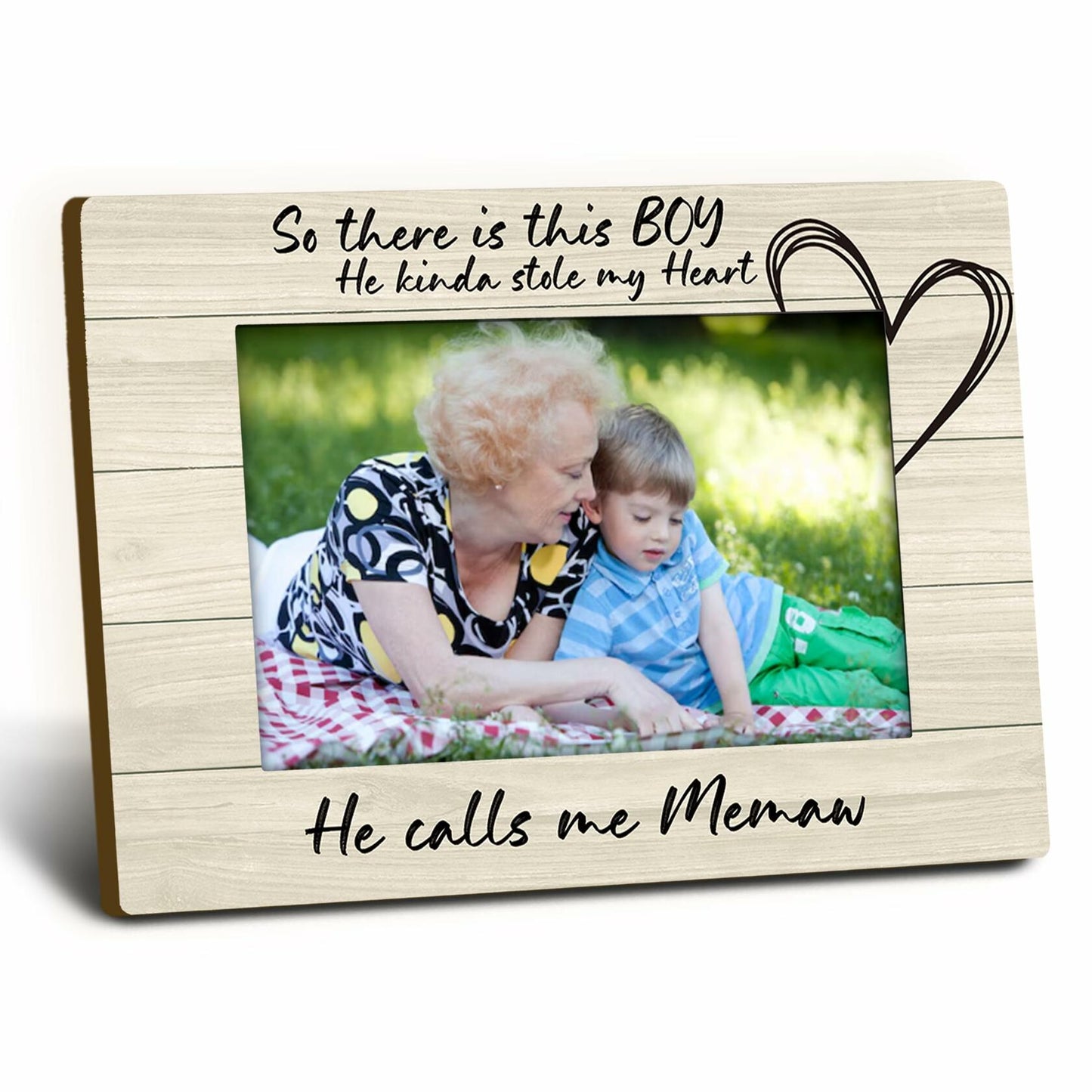 Foyoulame Uncle 4x6 Wooden Photo Frame Tabletop Memaw Color