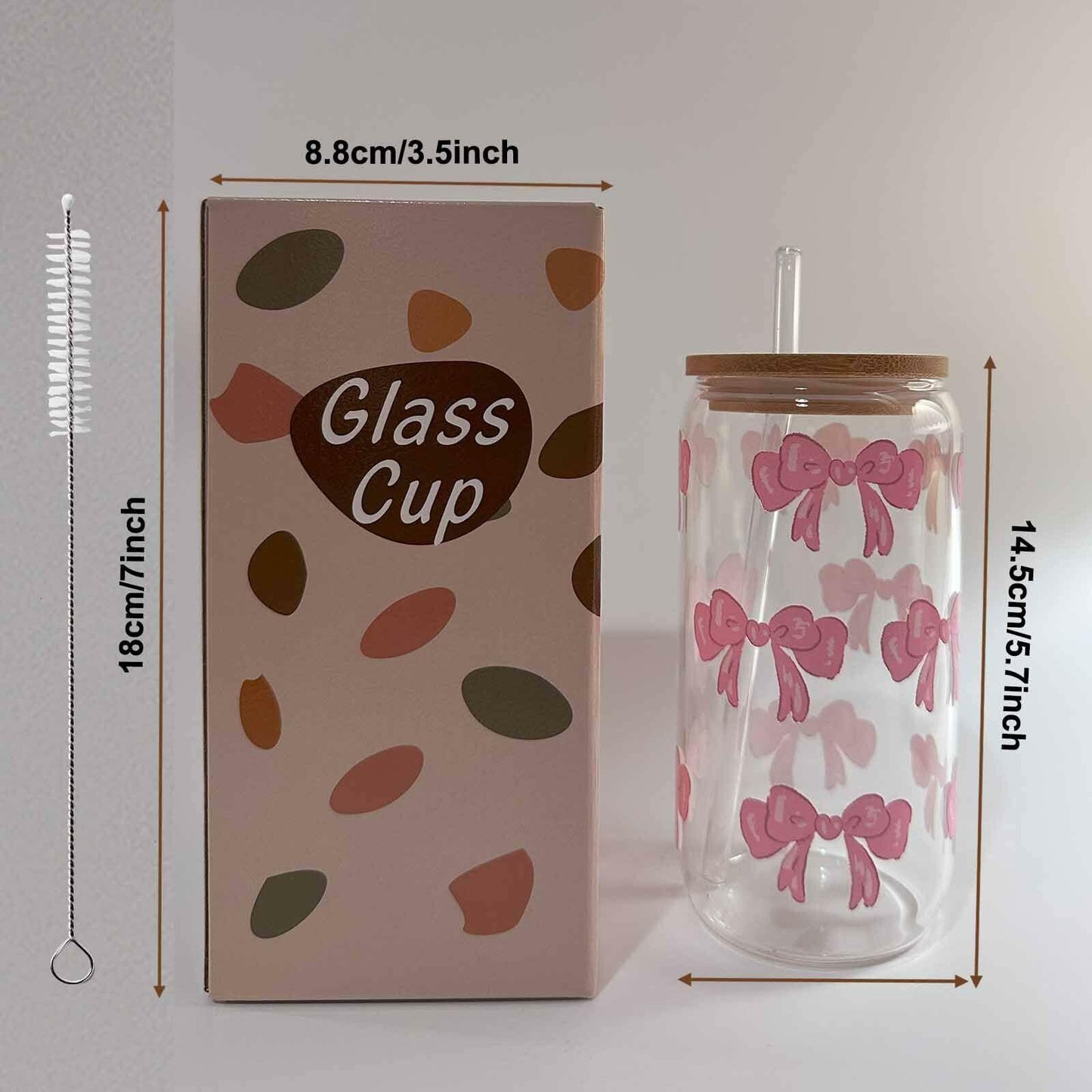 MEOGUTYI Cool Aunties Nephew 16oz Glass Can Shaped Cups with Lids & Straws