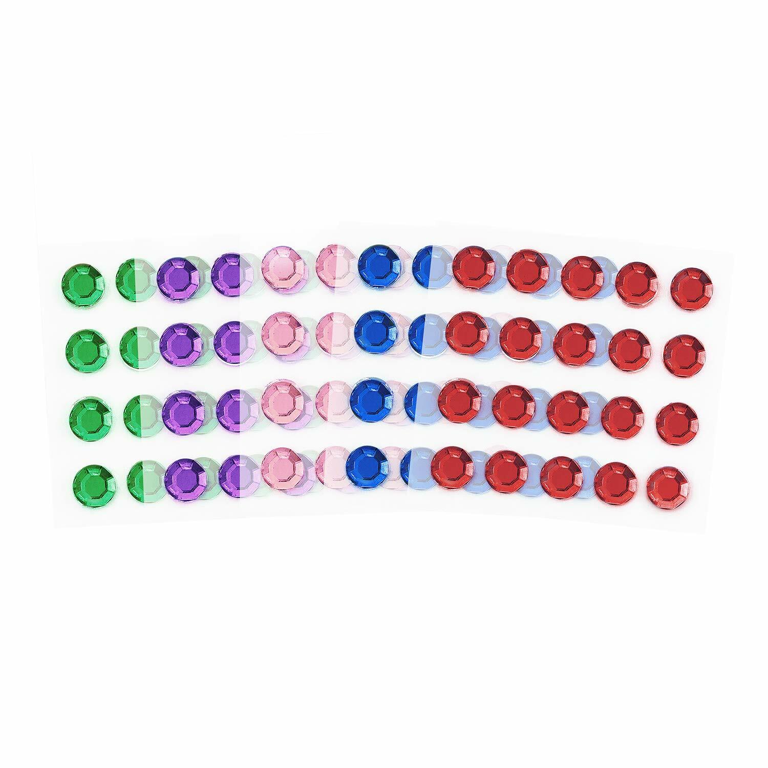 Super Z Outlet Mini Self-Adhesive Back Jewels Multi-Color 500 Pieces