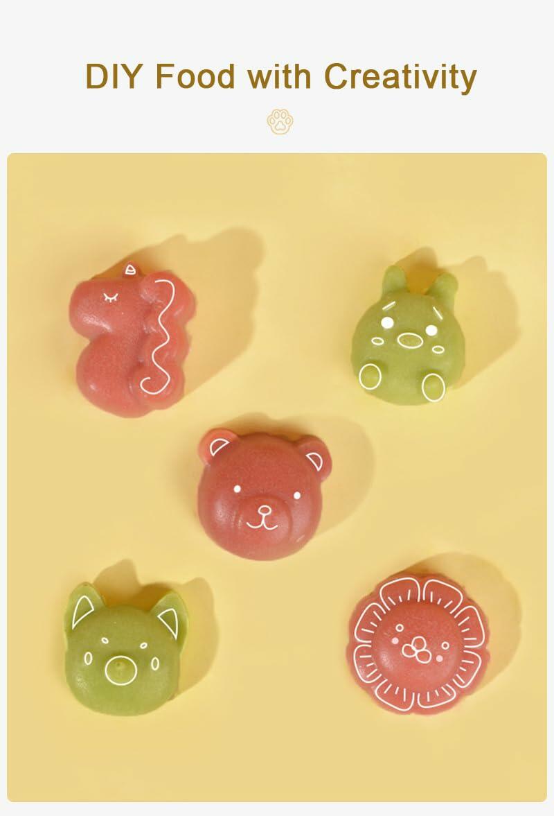 Generic 2 Pack Silicone Baking Molds Yellow Paw Green Zoo Small DIY Tool
