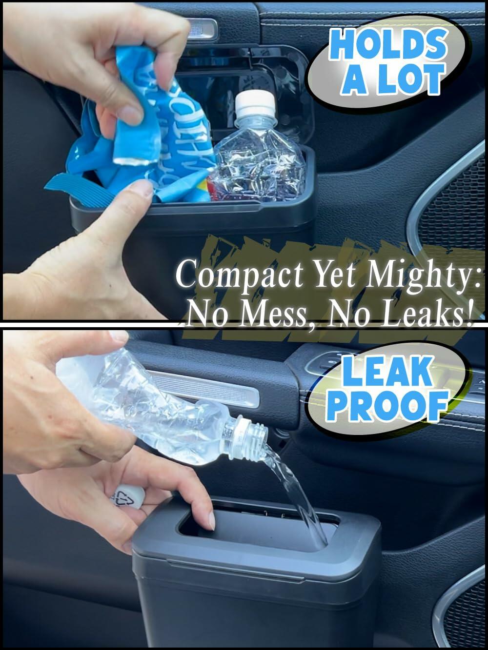 EXEA Car Trash Can Two-Way Open Door Pocket Easy Disposal GS-101 Japan