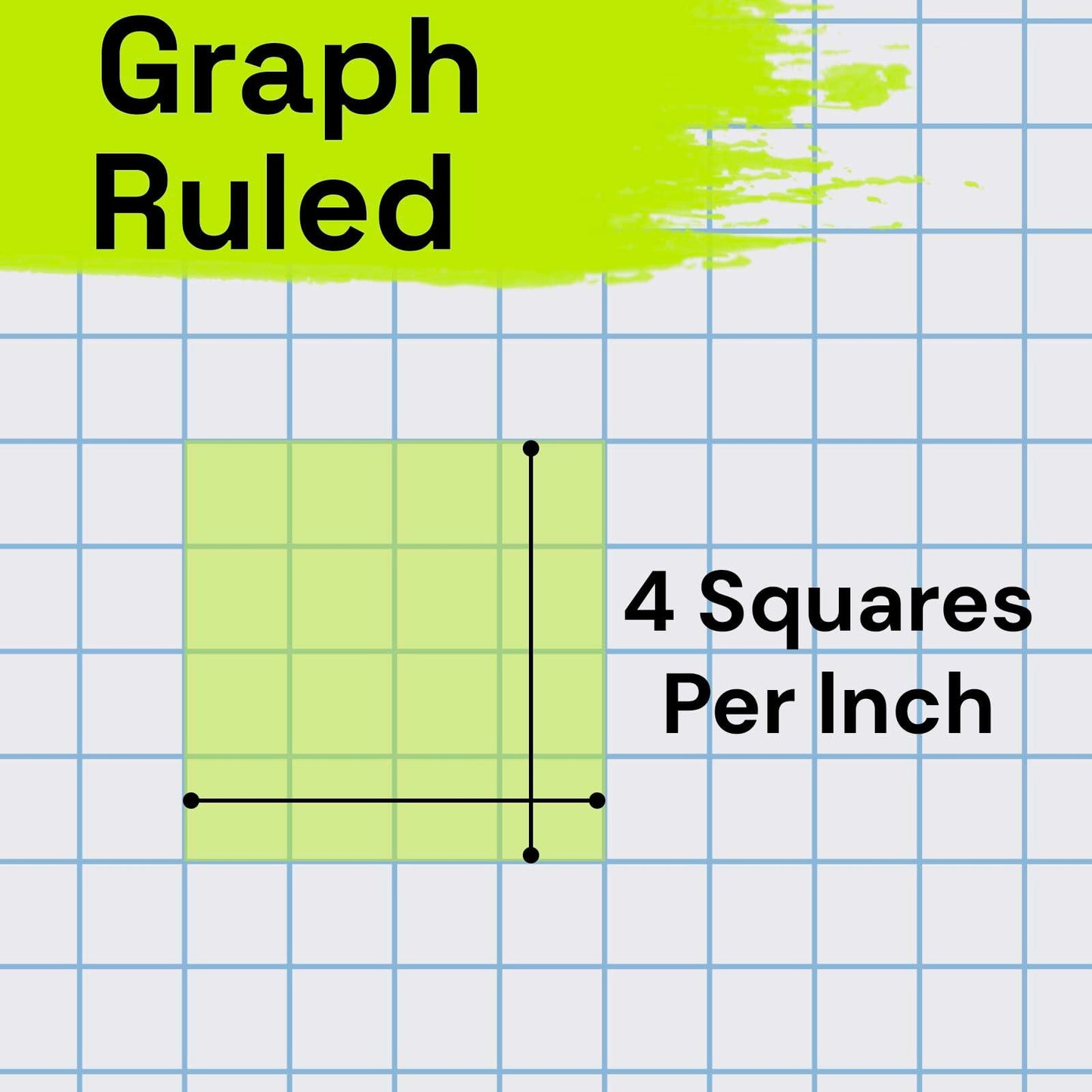 ONAVIA Spiral Notebook 3 Pack 1 Subject 4x4 Graph Ruled 100 Sheets 9x11 Red