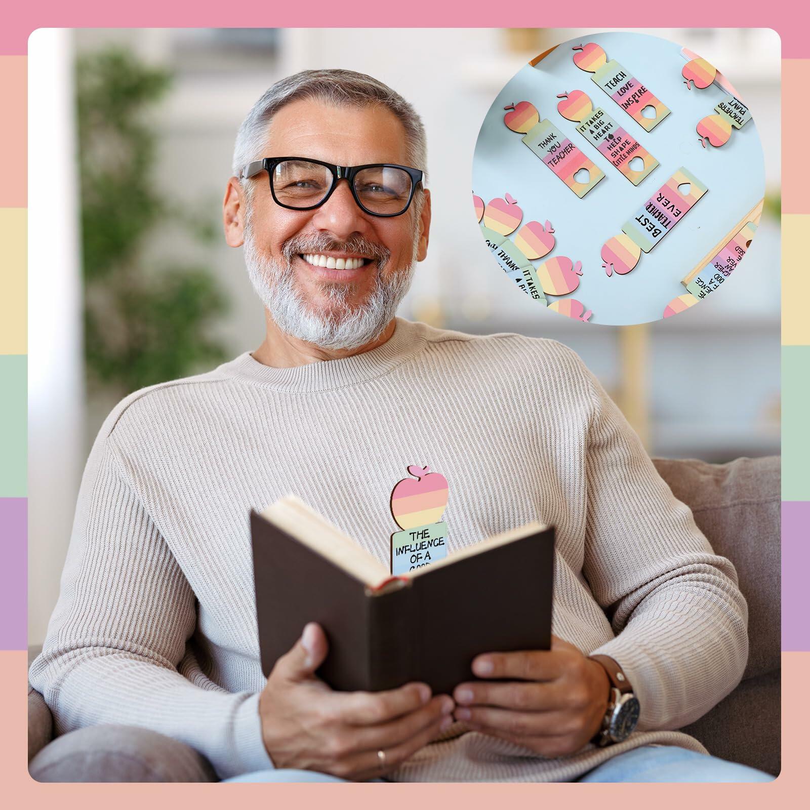 Glenmal Pink Inspirational Wood Bible Verse Bookmarks 24 Pcs Bulk Gift