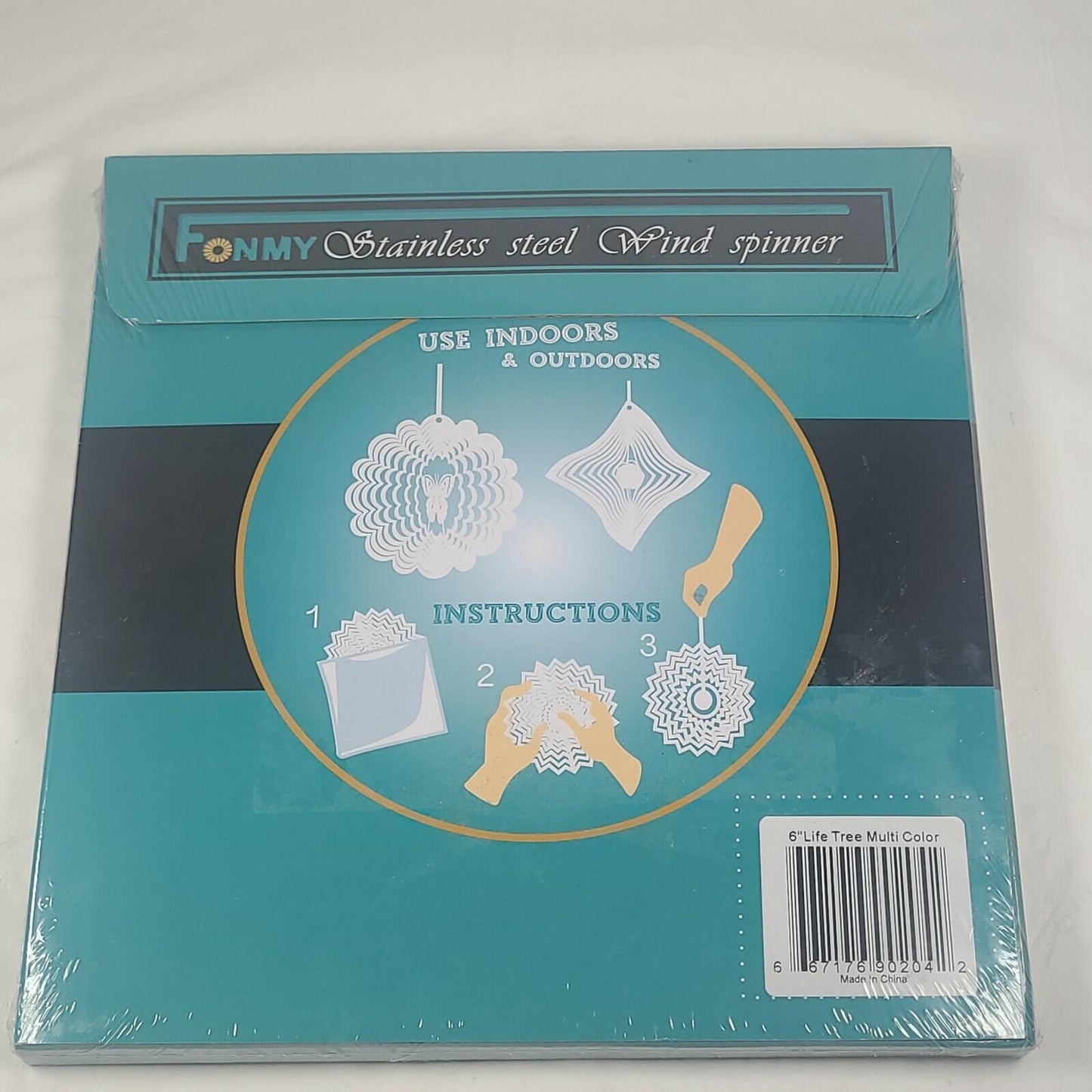 Fonmy Stainless Steel Wind Spinner Kit Tree Of Life 6” Multi Color NEW SEALED