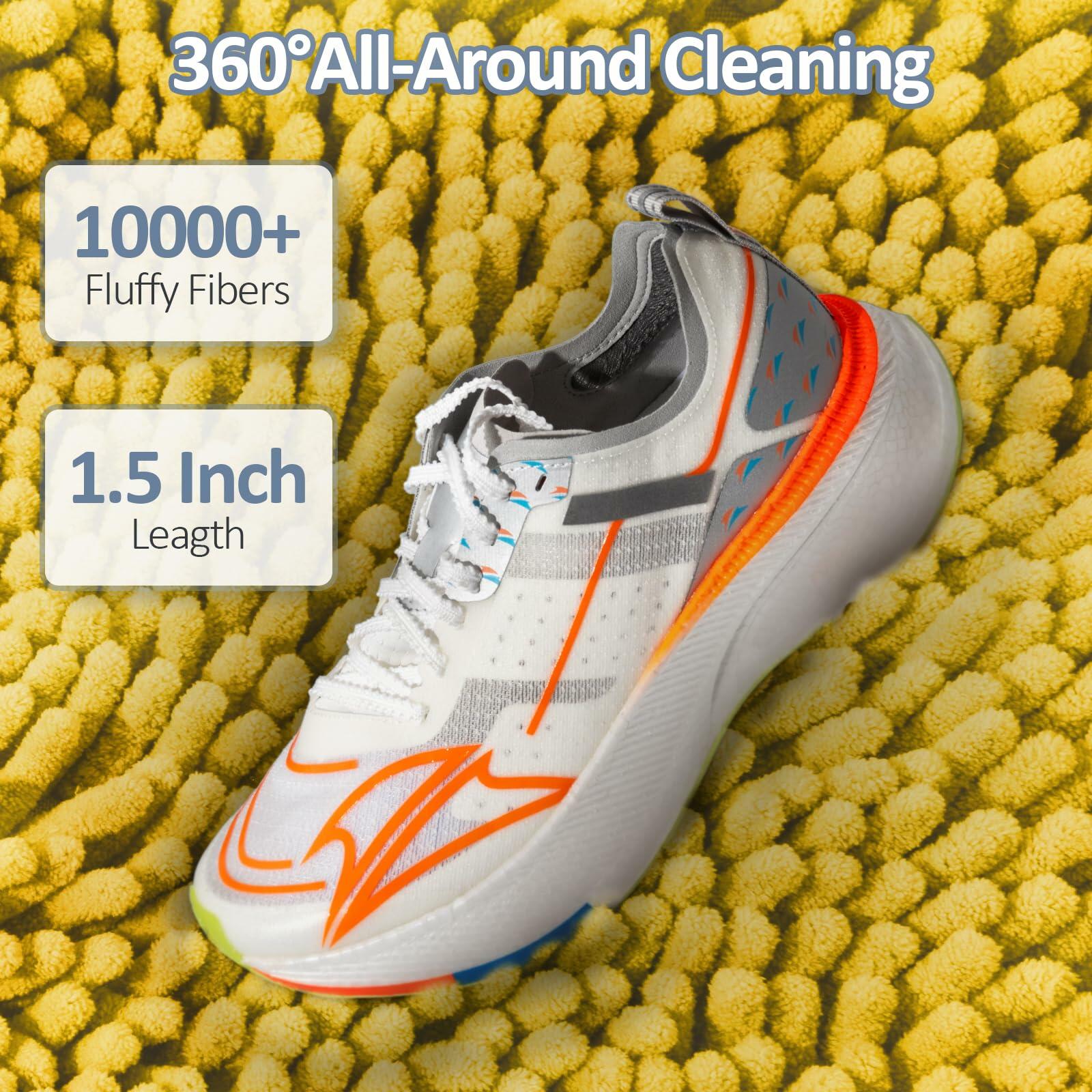 LDYDGQMY Shoe Washing Machine Bag Yellow 15in with 2 Adjustable Shoe Trees