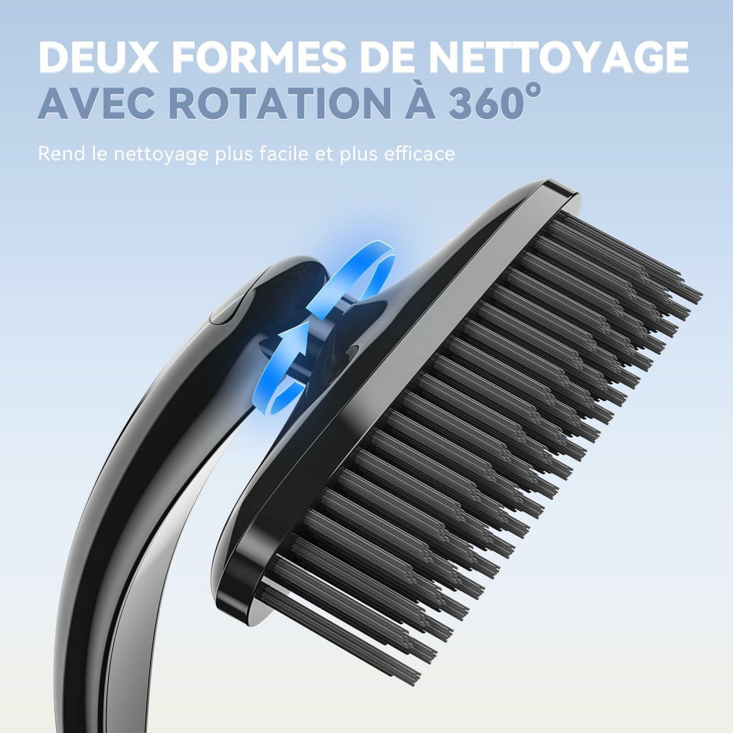 Cleangor Rotatebrush Rotating Crevice Cleaning Brush Black 1 Count