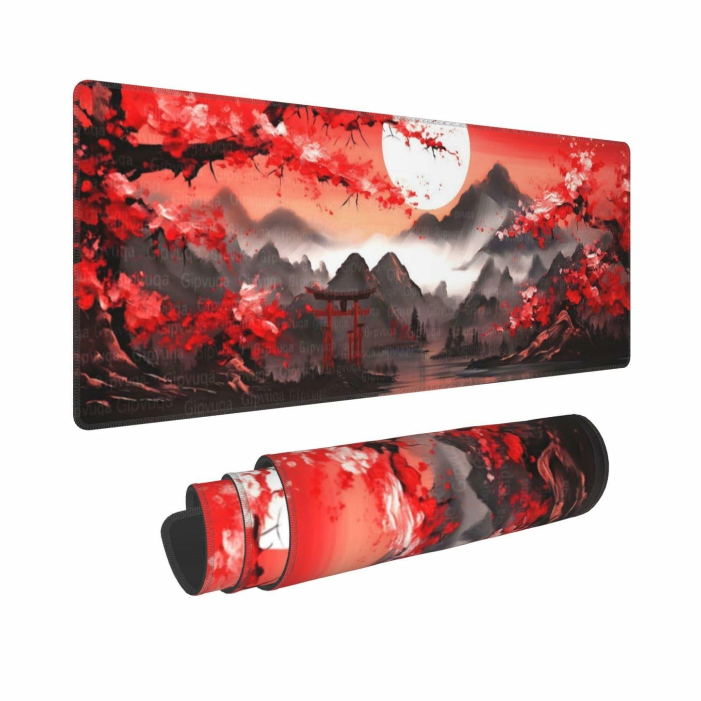 Gipvuqa Japanese Cherry Blossoms XL Gaming Mousepad 31.5x11.8 Inch