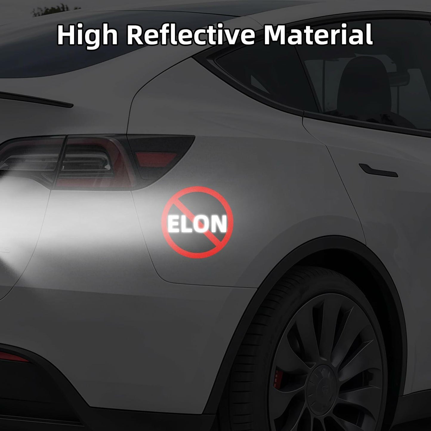 Anti Elon Bumper Stickers 3 Pack 4x4 Waterproof Vinyl Decal for Car Laptop