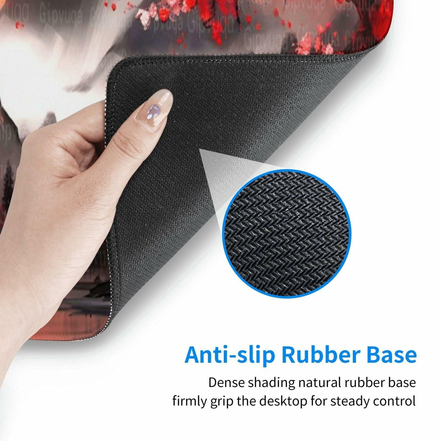 Gipvuqa Japanese Cherry Blossoms XL Gaming Mousepad 31.5x11.8 Inch