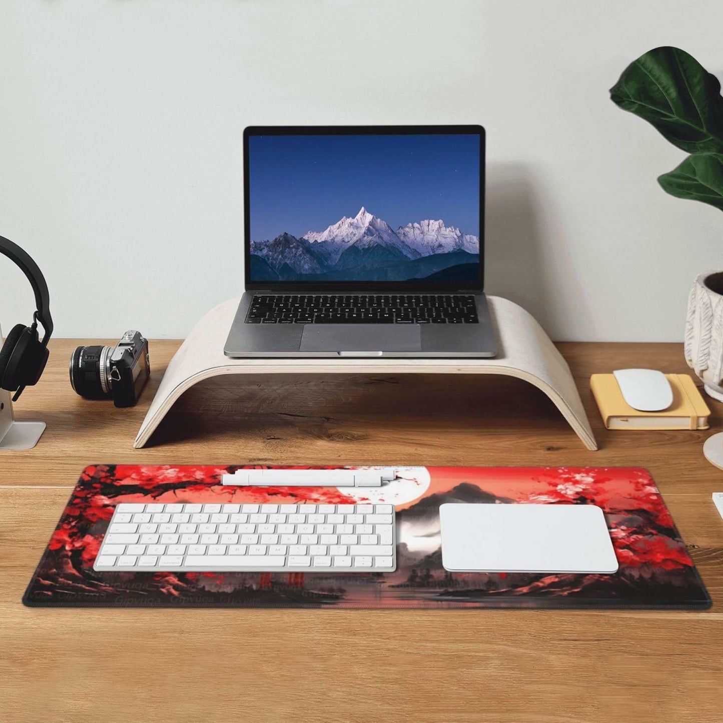 Gipvuqa Japanese Cherry Blossoms XL Gaming Mousepad 31.5x11.8 Inch
