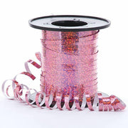 CEOWOIUN Pink Glitter Curling Ribbon Metallic 4PCS 2in & 3/8in x 10yds